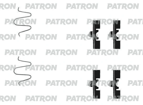 PSRK1258 PATRON Комплектующие, колодки дискового тормоза (фото 1)