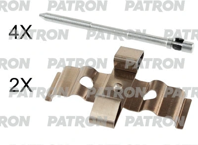 PSRK1270 PATRON Комплектующие, колодки дискового тормоза (фото 1)
