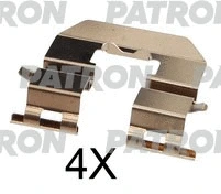 PSRK1294 PATRON Комплектующие, колодки дискового тормоза (фото 1)