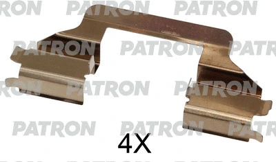 PSRK1316 PATRON Комплектующие, колодки дискового тормоза (фото 1)