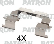 PSRK1333 PATRON Комплектующие, колодки дискового тормоза (фото 1)