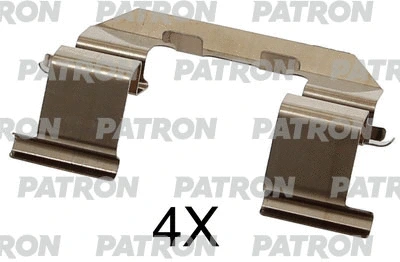 PSRK1336 PATRON Комплектующие, колодки дискового тормоза (фото 1)