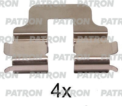 PSRK1344 PATRON Комплектующие, колодки дискового тормоза (фото 1)