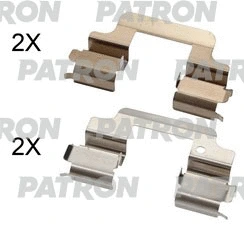 PSRK1345 PATRON Комплектующие, колодки дискового тормоза (фото 1)