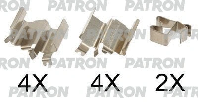 PSRK1351 PATRON Комплектующие, колодки дискового тормоза (фото 1)