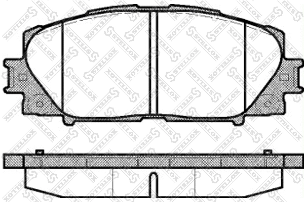 002 009-SX STELLOX Комплект тормозных колодок, дисковый тормоз (фото 1)
