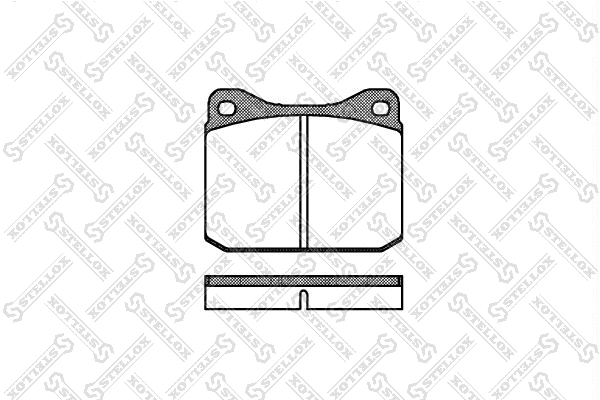 021 010-SX STELLOX Комплект тормозных колодок, дисковый тормоз (фото 1)