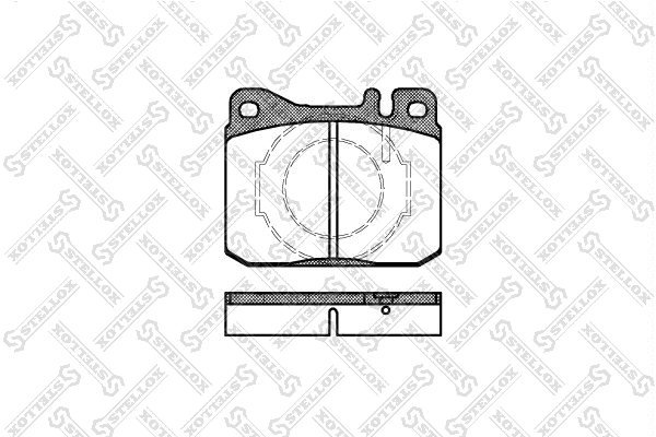 021 040-SX STELLOX Комплект тормозных колодок, дисковый тормоз (фото 1)