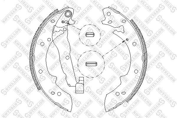 038 101-SX STELLOX Комплект тормозных колодок (фото 1)