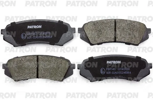 PBP1457 PATRON Комплект тормозных колодок, дисковый тормоз (фото 1)