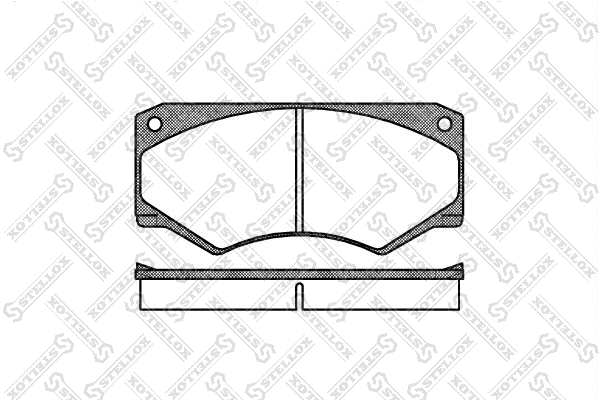 058 000B-SX STELLOX Комплект тормозных колодок, дисковый тормоз (фото 1)