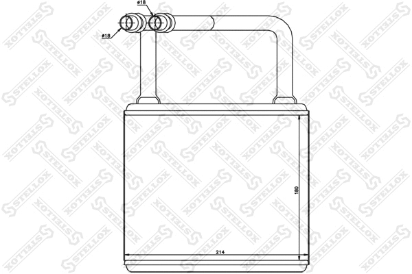 10-35145-SX STELLOX Теплообменник, отопление салона (фото 1)