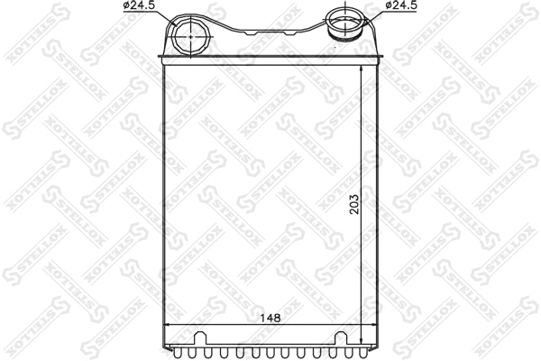 10-35165-SX STELLOX Теплообменник, отопление салона (фото 1)