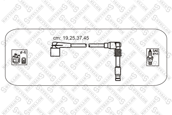 10-38571-SX STELLOX Комплект проводов зажигания (фото 1)