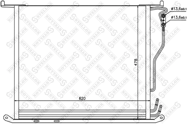 10-45131-SX STELLOX Конденсатор, кондиционер (фото 1)