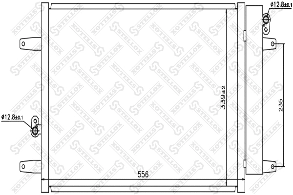 10-45217-SX STELLOX Конденсатор, кондиционер (фото 1)