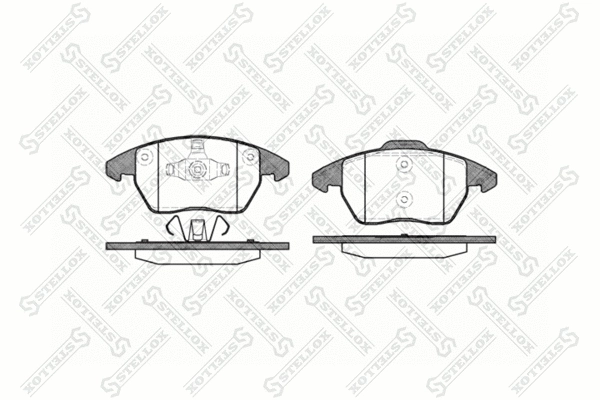 1041 010-SX STELLOX Комплект тормозных колодок, дисковый тормоз (фото 1)