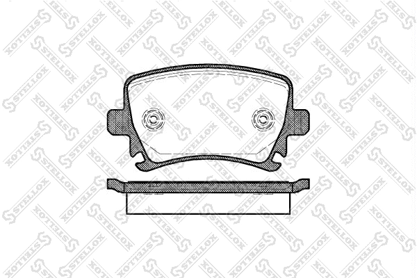 1042 000B-SX STELLOX Комплект тормозных колодок, дисковый тормоз (фото 1)