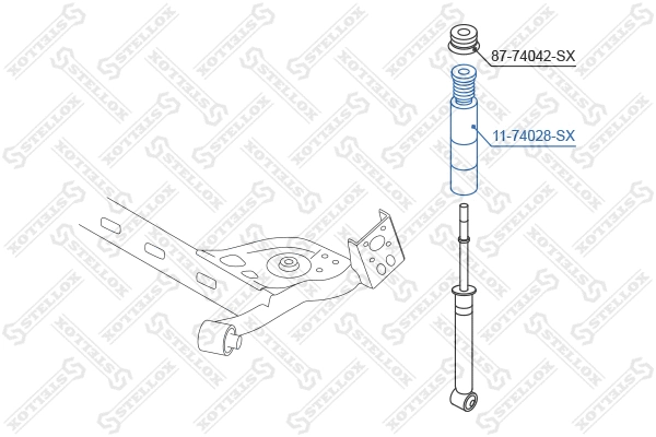 11-74028-SX STELLOX Буфер, амортизация (фото 2)