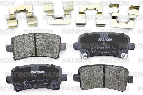 PBP1562 PATRON Комплект тормозных колодок, дисковый тормоз (фото 1)