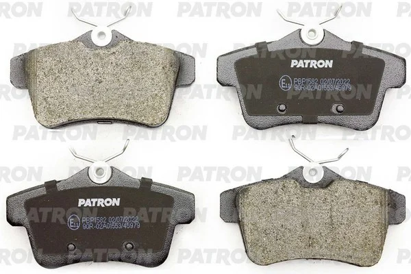 PBP1582 PATRON Комплект тормозных колодок, дисковый тормоз (фото 1)