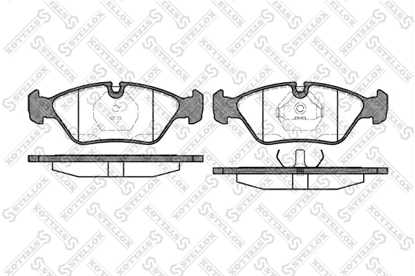 150 000B-SX STELLOX Комплект тормозных колодок, дисковый тормоз (фото 1)