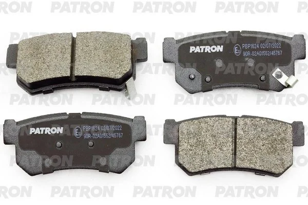 PBP1624 PATRON Комплект тормозных колодок, дисковый тормоз (фото 1)
