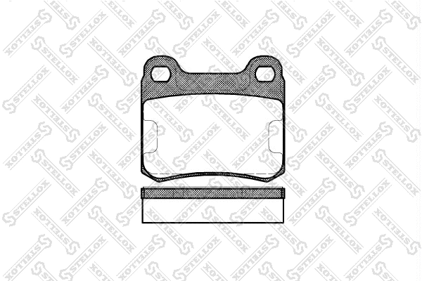 168 010-SX STELLOX Комплект тормозных колодок, дисковый тормоз (фото 1)