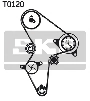VKMC 03122 SKF Водяной насос + комплект ГРМ (фото 1)