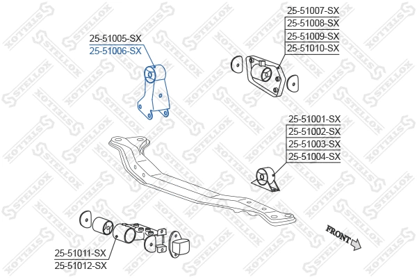 25-51006-SX STELLOX Подвеска, двигатель (фото 2)