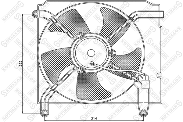 29-99251-SX STELLOX Вентилятор, охлаждение двигателя (фото 1)