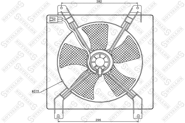 29-99255-SX STELLOX Вентилятор, охлаждение двигателя (фото 1)