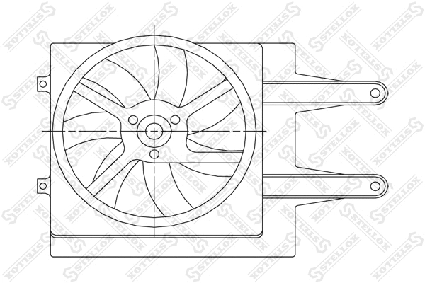 29-99258-SX STELLOX Вентилятор, охлаждение двигателя (фото 1)