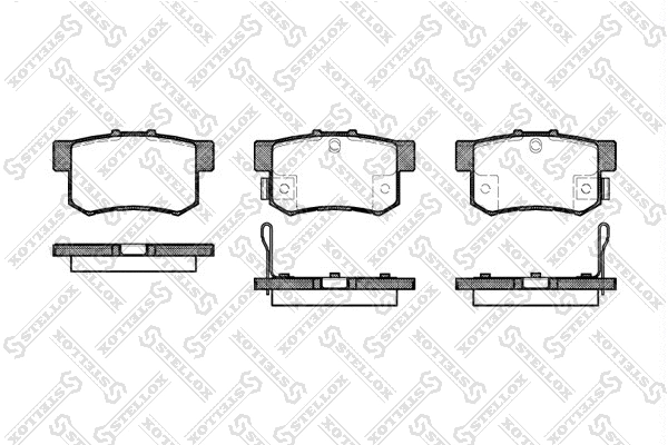 336 052-SX STELLOX Комплект тормозных колодок, дисковый тормоз (фото 1)
