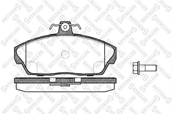 348 010-SX STELLOX Комплект тормозных колодок, дисковый тормоз (фото 1)