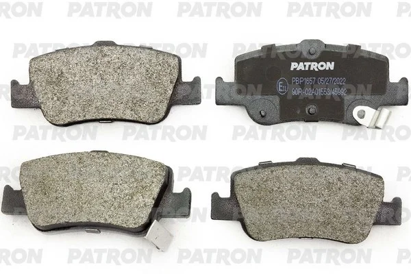 PBP1657 PATRON Комплект тормозных колодок, дисковый тормоз (фото 1)