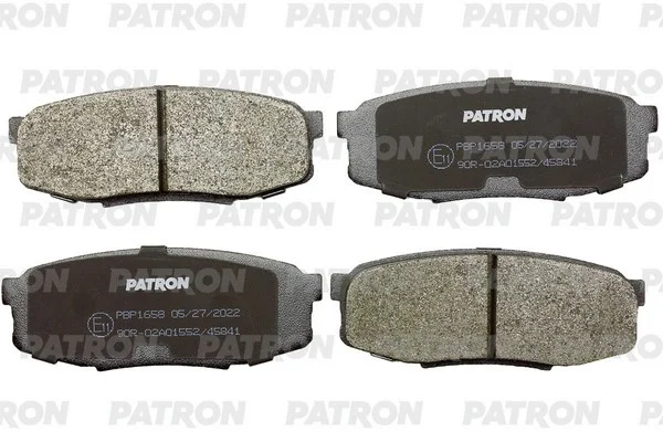 PBP1658 PATRON Комплект тормозных колодок, дисковый тормоз (фото 1)