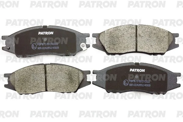 PBP1673 PATRON Комплект тормозных колодок, дисковый тормоз (фото 1)