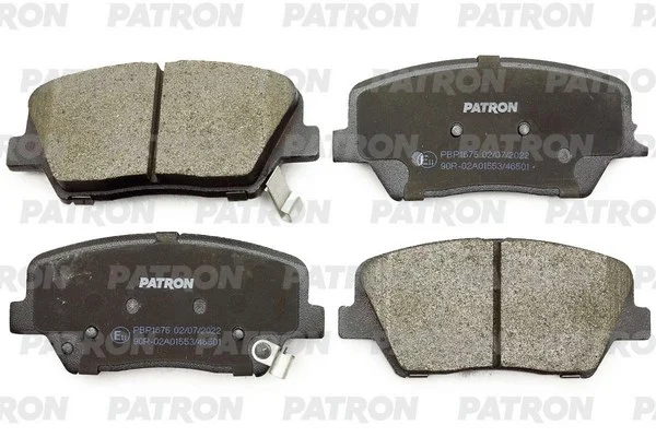 PBP1675 PATRON Комплект тормозных колодок, дисковый тормоз (фото 1)