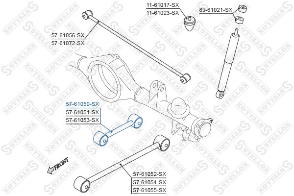 57-61050-SX STELLOX Тяга / стойка, подвеска колеса (фото 2)