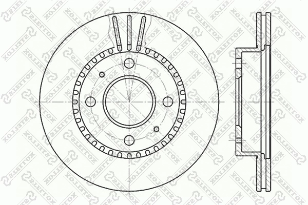 6020-2244V-SX STELLOX Тормозной диск (фото 1)