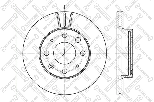 6020-2605V-SX STELLOX Тормозной диск (фото 1)