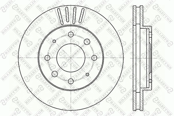 6020-3025V-SX STELLOX Тормозной диск (фото 1)