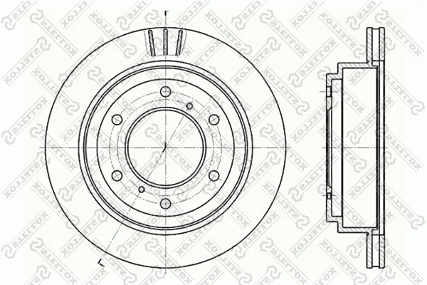 6020-3041V-SX STELLOX Тормозной диск (фото 1)