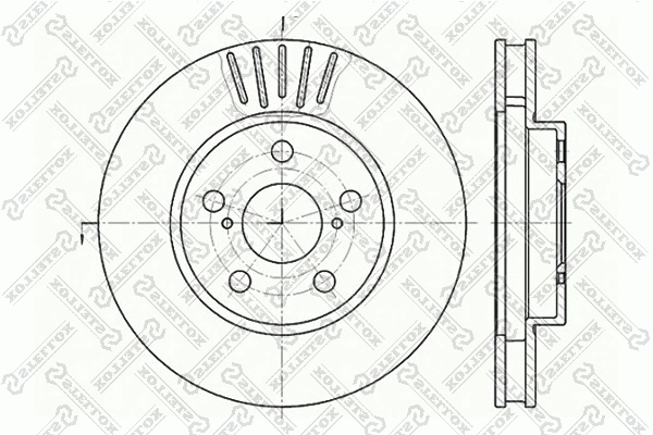 6020-4544V-SX STELLOX Тормозной диск (фото 1)