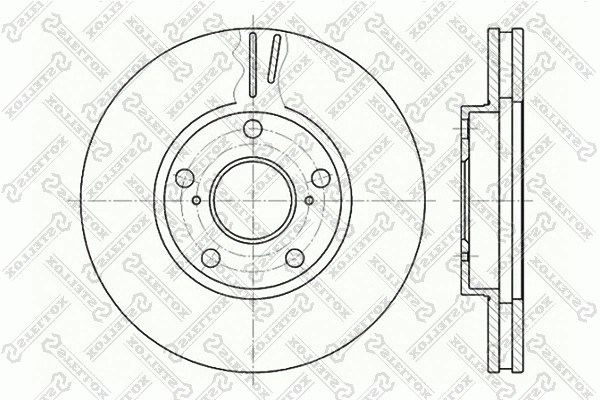 6020-4549V-SX STELLOX Тормозной диск (фото 1)