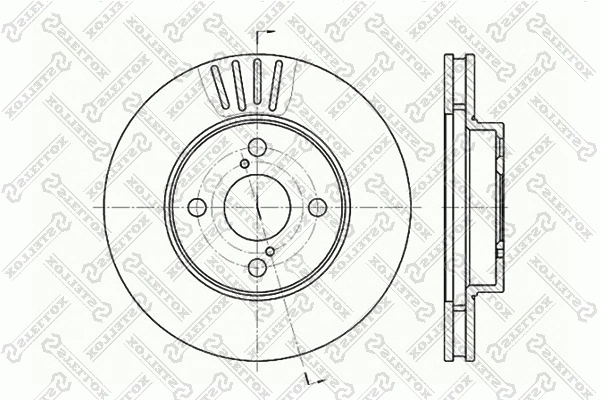 6020-4582V-SX STELLOX Тормозной диск (фото 1)