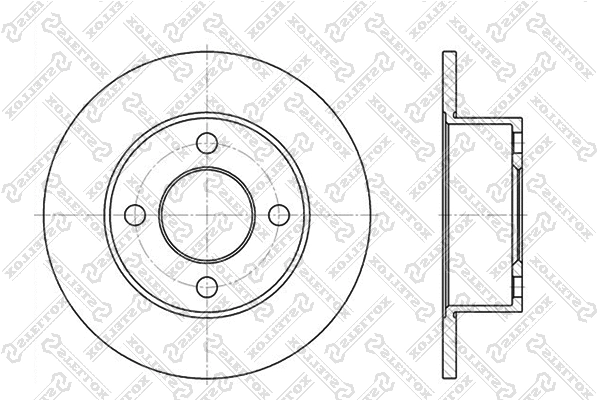 6020-4723-SX STELLOX Тормозной диск (фото 1)