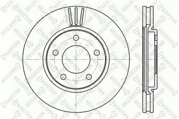 6020-9313V-SX STELLOX Тормозной диск (фото 1)