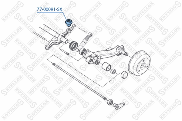 77-00091-SX STELLOX Подвеска, рычаг независимой подвески колеса (фото 1)